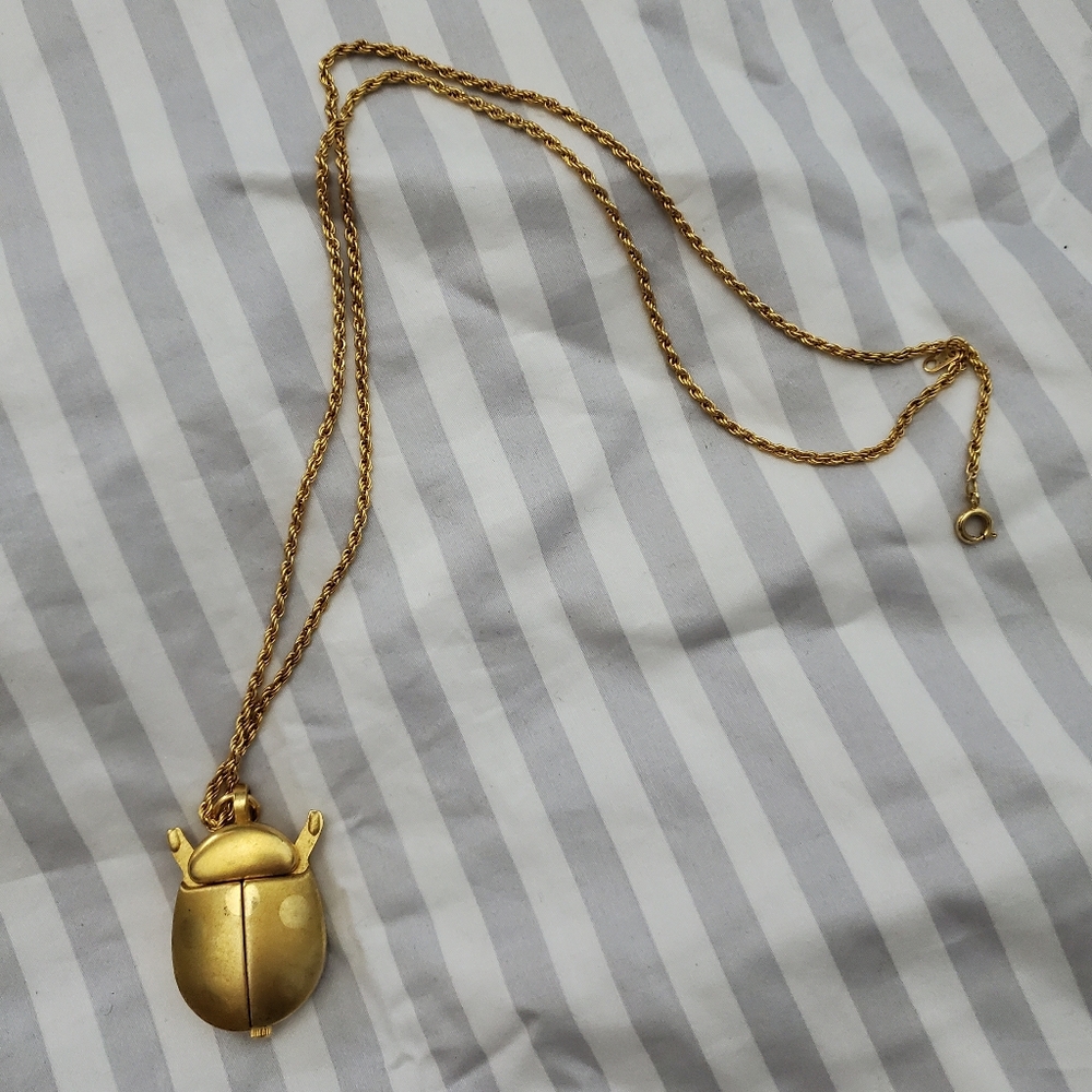 Vintage Philip Wells lady bug pocket watch